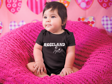 Load image into Gallery viewer, roseland chicago neighborhood far south side baby onesie chicago hoodies chicago culture chicago babies infant fashion Dreadhead Cowboy baby shower gifts black baby model