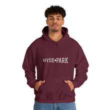 Load image into Gallery viewer, burgundy chicago hyde park hoodie university museum parks lake michigan chicago hoodies unisex chicago neighborhood