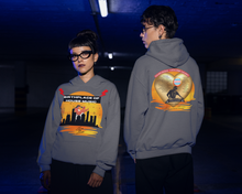 Load image into Gallery viewer, house music, chicago, chosen few djs, chicago dj, house music culture, streetwear, chicago culture, chicago fashion, chicago house music, fashion hoodie, frankie knuckles, jesse saunders, marshall jefferson, Farley jackmaster keith, ron hardy, steve silk hurley, chicago hoodies, fashion couple, grey hoodie