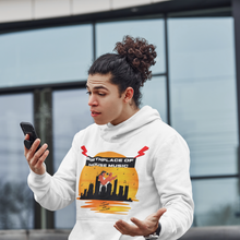 Load image into Gallery viewer, house music, chicago, chosen few djs, chicago dj, house music culture, streetwear, chicago culture, chicago fashion, chicago house music, fashion hoodie, frankie knuckles, jesse saunders, marshall jefferson, Farley jackmaster keith, ron hardy, steve silk hurley, chicago hoodies, male model, curly hair, man bun