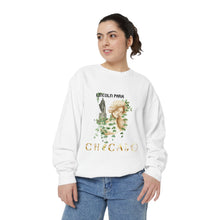 Load image into Gallery viewer, lincoln park chicago chicago hoodies chicago north side graphic hoodie unisex chicago neighborhood sweatshirt female model