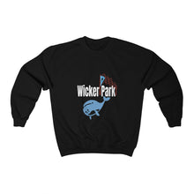 Load image into Gallery viewer, wicker park chicago puerto rican flag chicago neighborhood chicago hoodies bucktown chicago fashion chicago streetwear graphic black sweatshirt
