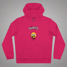 Load image into Gallery viewer, bright pink humble loyal gothic hoodie streetwear chicago hoodies skull