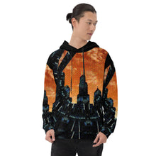 Load image into Gallery viewer, Chicago Gotham Hoodie sears tower chicago skyline willis tower gotham city chi city hoodie graphic comic book throwback