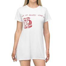 Load image into Gallery viewer, slept on by my haters white tee self worth underappreciated later haters on my grind rip haters getting the bag chicago t-shirt red bottoms t-shirt dress