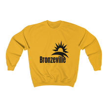 Load image into Gallery viewer, gold chicago bronzeville sweatshirt chicago hoodies unisex chicago neighborhood historic bronzeville chicago black renaissance legacy collection