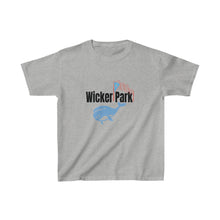 Load image into Gallery viewer, wicker park chicago puerto rican flag chicago neighborhood chicago hoodies bucktown chicago fashion chicago streetwear kids graphic tee gray