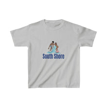 Load image into Gallery viewer, south shore chicago neighborhood south side chicago chicago fashion streetwear rainbow beach chicago hoodies historic black community black artists illustrator graphic kids tee gray