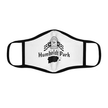 Load image into Gallery viewer, humboldt park chicago paseo boricua puerto rico puerto rican hoodie puerto rican flag humboldt park lagoon chicago neighborhood chicago hoodies fitted face mask streetwear white mask black letters