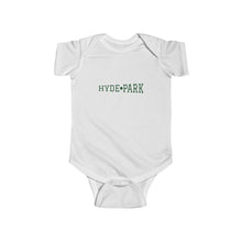 Load image into Gallery viewer, white chicago hyde park baby onesie university museum parks lake michigan chicago hoodies unisex chicago neighborhood infant wear chicago babies
