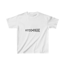 Load image into Gallery viewer, white chicago hyde park kids t-shirt university museum parks lake michigan chicago hoodies unisex chicago neighborhood kids tee shirt chicago kidswear