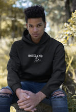 Load image into Gallery viewer, roseland chicago neighborhood far south side hoodie chicago hoodies chicago culture streetwear chicago fashion Dreadhead Cowboy male model black hoodie