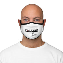 Load image into Gallery viewer, roseland chicago neighborhood far south side fitted face mask chicago hoodies chicago culture streetwear chicago fashion Dreadhead Cowboy fashion face mask man wearing