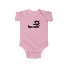 Load image into Gallery viewer, pink chicago bronzeville baby onesie chicago hoodies unisex chicago neighborhood infant wear chicago babies chicago neighborhood historic bronzeville chicago black renaissance legacy collection