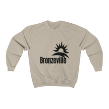 Load image into Gallery viewer, sand chicago bronzeville sweatshirt chicago hoodies unisex chicago neighborhood historic bronzeville chicago black renaissance legacy collection beige khaki black letters