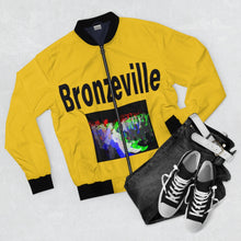 Load image into Gallery viewer, chicago bronzeville bomber jacket chicago hoodies unisex chicago neighborhood historic bronzeville chicago black renaissance legacy collection streetwear sneakers jeans