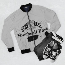 Load image into Gallery viewer, bomber jacket humboldt park chicago paseo boricua puerto rico puerto rican hoodie puerto rican flag humboldt park lagoon chicago neighborhood chicago hoodies streetwear