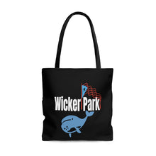 Load image into Gallery viewer, wicker park chicago puerto rican flag chicago neighborhood chicago hoodies bucktown chicago fashion chicago streetwear tote bag