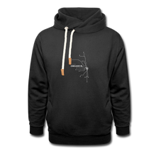 Load image into Gallery viewer, Chicago Not For Tourists Shawl Collar Hoodie - black