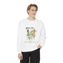 Load image into Gallery viewer, lincoln park chicago chicago hoodies chicago north side graphic hoodie unisex chicago neighborhood male model art deco
