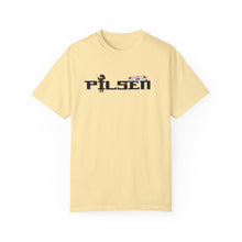 Load image into Gallery viewer, pilsen, unisex, chicago neighborhood, mexican culture, mexican heritage, chicago fashion, chicago streetwear, banana, yellow, beige, t-shirt, tee
