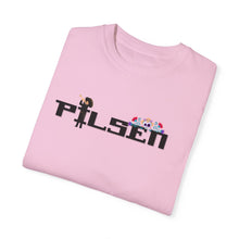 Load image into Gallery viewer, pilsen, unisex, chicago neighborhood, mexican culture, mexican heritage, chicago fashion, chicago streetwear, graphic tee, pink, chicago hoodies
