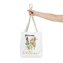 Load image into Gallery viewer, lincoln park chicago chicago hoodies chicago north side graphic hoodie unisex chicago neighborhood woman holding tote bag
