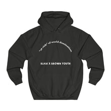 Load image into Gallery viewer, &quot;At Risk&quot; Text Unisex College Hoodie [multiple COLORS]
