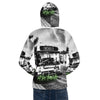 back view of chicago all over print not for tourists hoodie graphic hoodie bus public transit chicago is chicago hoodies wearable art my kind of town authentic chicago