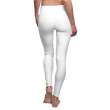 Load image into Gallery viewer, back view chicago hyde park white leggings university museum parks lake michigan chicago hoodies women chicago neighborhood streetwear chicago girls chicago girlies model 
