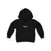 chicago chatham neighborhood kids hoodie south side community simeon high school chicago hoodies chicago culture chicago streetwear kids clothing gold lettering graphic hoodie black