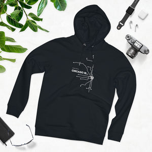 chicago transit map black hoodie chicago hoodies brand chicago hoodies signature streetwear collection not for tourists chicago is my kind of town on the map best city ever chicago fashion celebrate chicago