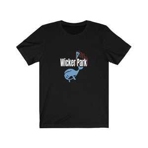 wicker park chicago puerto rican flag  chicago neighborhood chicago hoodies bucktown chicago fashion chicago streetwear graphic black tee