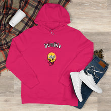 Load image into Gallery viewer, bright pink humble loyal gothic hoodie streetwear chicago hoodies skull styling wardrobe jeans sneakers
