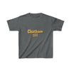 chicago chatham neighborhood kids tee south side community simeon high school chicago hoodies chicago culture chicago streetwear kids t shirt gold lettering graphic tee dark gray grey