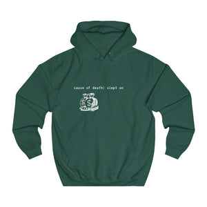 green slept on hoodie self worth underappreciated later haters on my grind rip haters getting the bag chicago hoodies haterade fron view white letters
