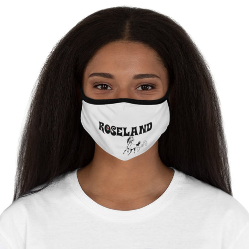 roseland chicago neighborhood far south side fitted face mask chicago hoodies chicago culture streetwear chicago fashion Dreadhead Cowboy fashion face mask female model