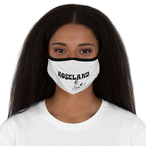 roseland chicago neighborhood far south side fitted face mask chicago hoodies chicago culture streetwear chicago fashion Dreadhead Cowboy fashion face mask female model