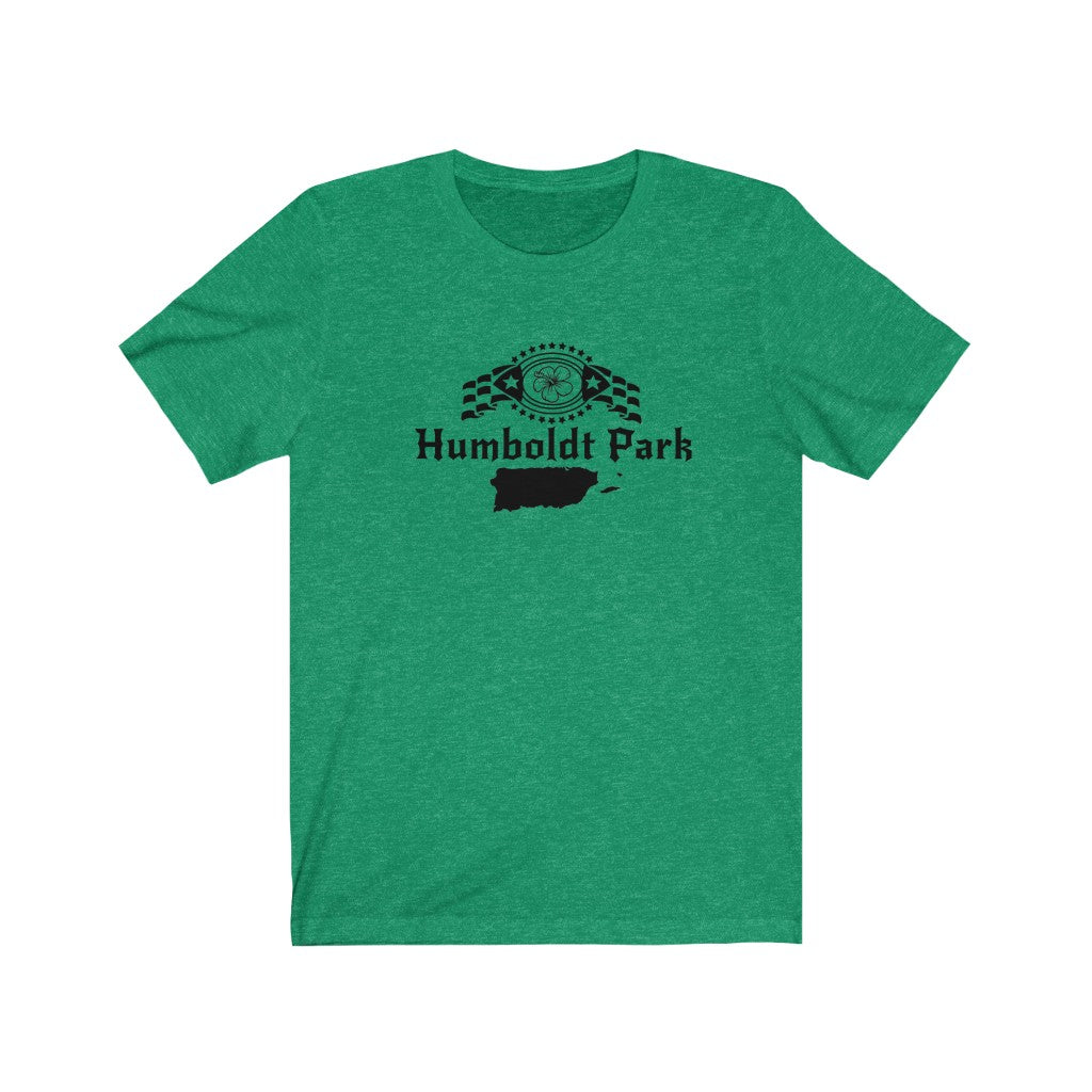green tee humboldt park chicago paseo boricua puerto rico puerto rican hoodie puerto rican flag humboldt park lagoon chicago neighborhood chicago hoodies t-shirt streetwear