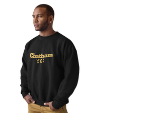 chicago chatham neighborhood black sweatshirt south side community simeon high school chicago hoodies chicago culture chicago streetwear male model