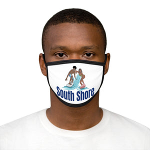 south shore chicago neighborhood south side chicago chicago fashion streetwear rainbow beach chicago hoodies historic black community black artists illustrator fitted face mask male model