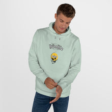 Load image into Gallery viewer, humble loyal gothic hoodie streetwear chicago hoodies skull male model
