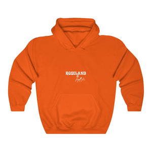 roseland chicago neighborhood far south side hoodie chicago hoodies chicago culture streetwear chicago fashion Dreadhead Cowboy orange