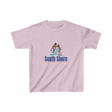 Load image into Gallery viewer, south shore chicago neighborhood south side chicago chicago fashion streetwear rainbow beach chicago hoodies historic black community black artists illustrator graphic kids tee pink

