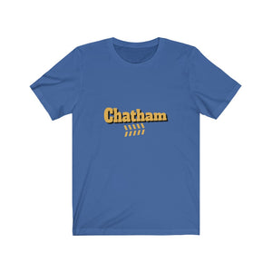 chicago chatham neighborhood tee south side community simeon high school chicago hoodies chicago culture chicago streetwear t shirt gold lettering graphic tee royal blue