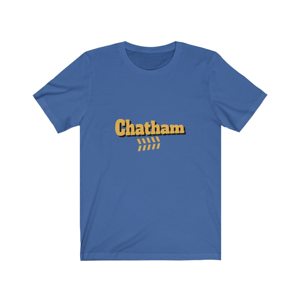 chicago chatham neighborhood tee south side community simeon high school chicago hoodies chicago culture chicago streetwear t shirt gold lettering graphic tee royal blue