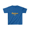 chicago chatham neighborhood kids tee south side community simeon high school chicago hoodies chicago culture chicago streetwear kids t shirt gold lettering graphic tee royal blue