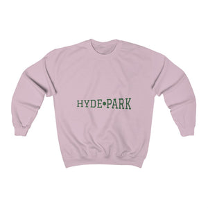 slate grey chicago hyde park sweatshirt university museum parks lake michigan chicago hoodies unisex chicago neighborhood green letters