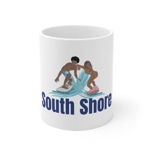 south shore chicago neighborhood south side chicago chicago fashion streetwear rainbow beach chicago hoodies historic black community black artists illustrator coffee mug
