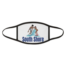 Load image into Gallery viewer, south shore chicago neighborhood south side chicago chicago fashion streetwear rainbow beach chicago hoodies historic black community black artists illustrator fitted face mask
